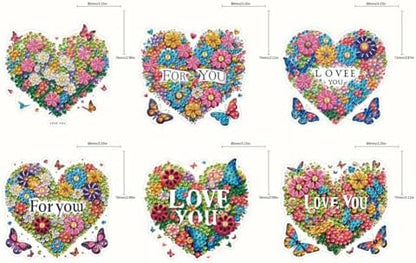 HuamuTech 5 Pcs/6 Pcs/8 Pcs Full Drill Keyring Special Shape Double Sided Diamond Art Keychain for Beginners Birthday Craftin - Image 7