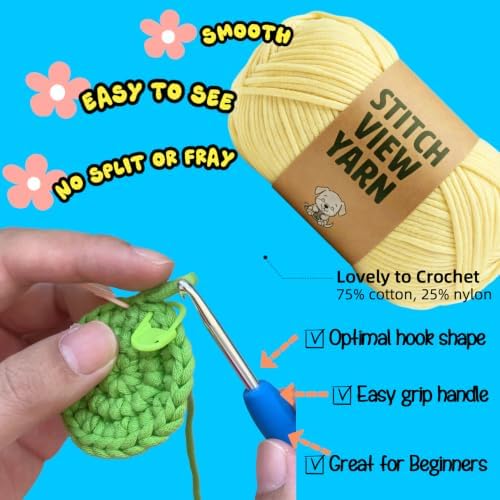 BUNUKY Crochet Kit for Complete Beginners - DIY Starter Kit to Make a Cute Puppy | Step-by-Step Video Tutorials for Easy Learning | Creative Craft Gift for Christmas, Adults, Teens (Butter Bunny) - Image 3