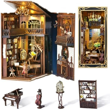CCCDF Book Nook Kits for Adults, DIY Miniature House Kit by CCCDF