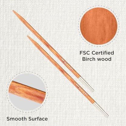 KnitPro Dreamz Interchangeable Circular Needles 4" (10cm) | US Size 5 (3.75mm) - Image 2