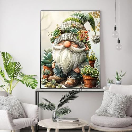 WUSARPLY Gnome Stamped Cross Stitch Kits for Beginners Adults - Image 3