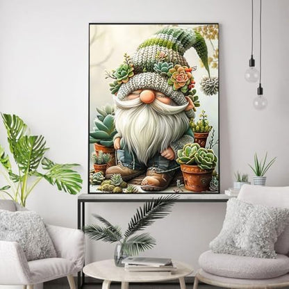 WUSARPLY Gnome Stamped Cross Stitch Kits for Beginners Adults - Image 3