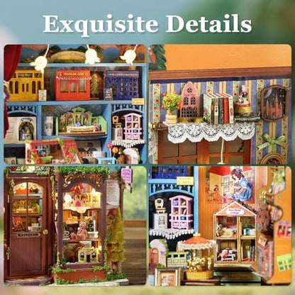Miniature House Kit, Dollhouse Kit, Miniature Kit, DIY Mini House Building Kit for Adult Teen, Fairy Tale Wonderhouse Dollhouse Shop - Image 3