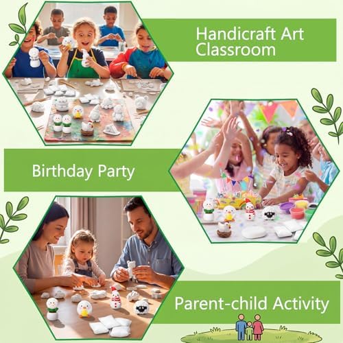 Air Dry Clay Bulk, Modeling Clay for Kids, 100 Pcs, White - Image 5