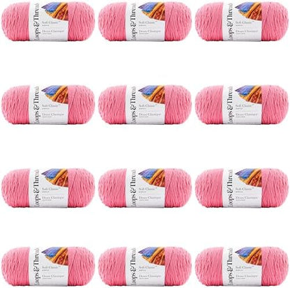 MICHAELS Bulk 12 Pack: Soft Classic™ Solid Yarn by Loops & Threads® - Image 7