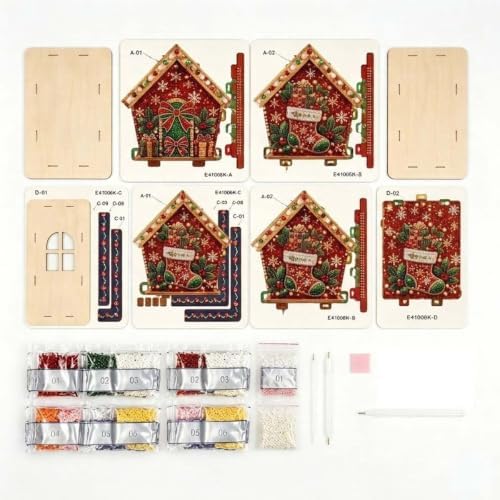 Christmas Diamond Pearl Painting Suncatcher Kit Christmas Ornaments 2026 (Style-A) - Image 6