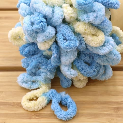 JubileeYarn Fun Finger Loops Yarn - 100g/Skein Jumbo Polyester - Tyche - 6 Skeins - Image 2