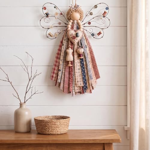 Fabric Angel Wall Hanging Kit, DIY Macrame Craft for Adults Beginners by Unknown
