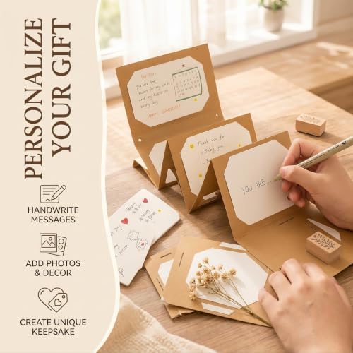 FytStycale DIY Accordion Card Making Kit, Minimalist Modern Greeting Card Kit for Valentine's Day, Handmade Craft Card Kit, Cardstock Materials Kit - Image 6