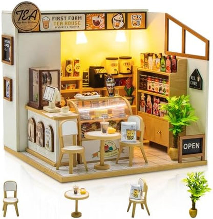DIY Miniature House Kit, Mini House Building kit for Adults, Tea House by MakingLifeFunforCool