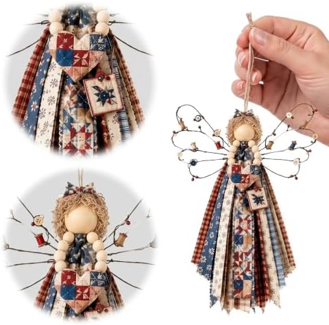 Fabric Angel Wall Hanging Kit, DIY Macrame Craft for Adults Beginners - Image 2