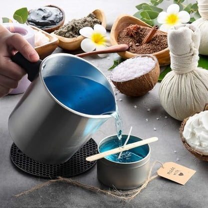 Hearth & Harbor Aluminum Wax Melting & Pouring Pot with Dripless Heat-Resisting Handle & Pouring Spout - Image 4