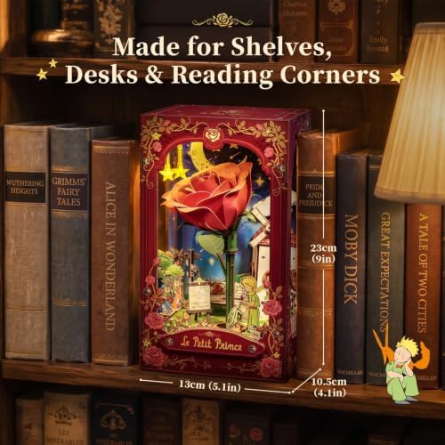 CUTEBEE The Little Prince Book Nook Kit DIY Miniature House for Adults - Image 2