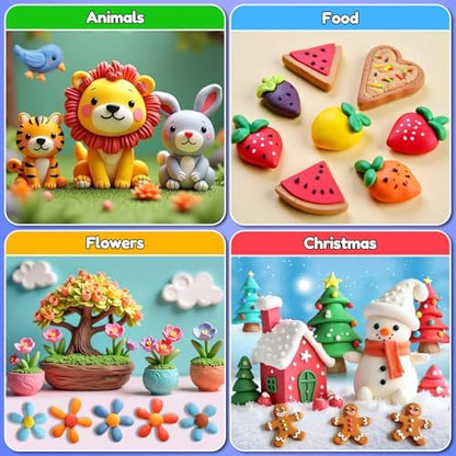Air Dry Clay 170 Colors, Modeling Clay for Kids, DIY Molding Toy with Tools - Image 5