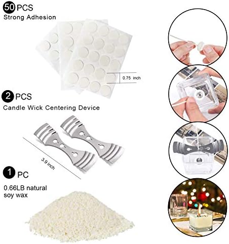 DINGPAI Candle Making Kit with Candle Make Pouring Pot & Natural Soy Wax - Image 4