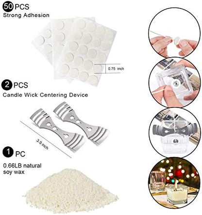 DINGPAI Candle Making Kit with Candle Make Pouring Pot & Natural Soy Wax - Image 4
