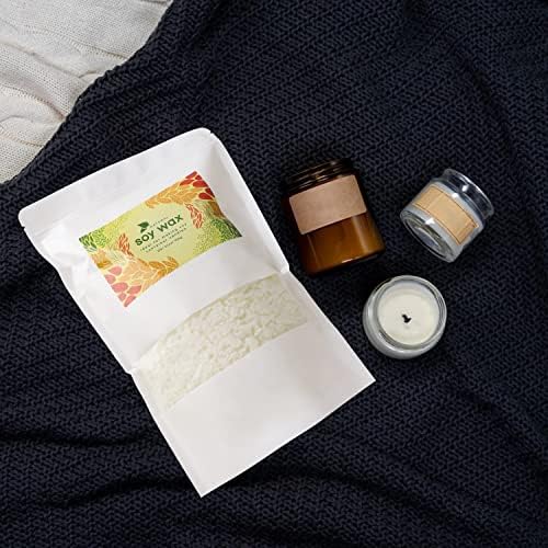 Wfmolcand Natural Soy Wax DIY Candle Making Supplies-Soy Wax Flakes- Making from Farm, No Additives, Harmless and Pure 2 lb (32 oz) - Image 6