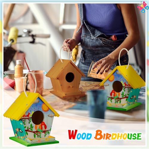 Juexica 2 Pack DIY Birdhouse Kits for Kids 8+ Build and Paint, Rotundity - Image 6