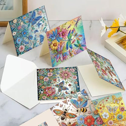 MaiYiYi 6 Packs DIY Butterfly Diamond Painting Birthday Cards Kit - Image 4