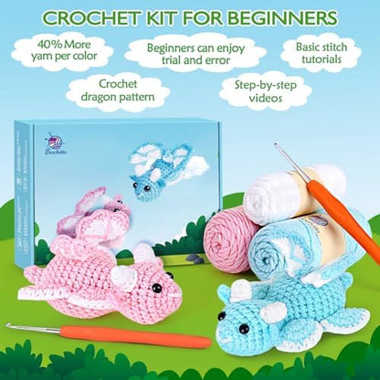 Crochetta Beginner Crochet Kit with Step-by-Step Video Tutorials, Learn to Crochet for Adults & Kids, Knitting Craft Supplies, Hanging Plants Home Decor (40%+ Yarn) - Image 4