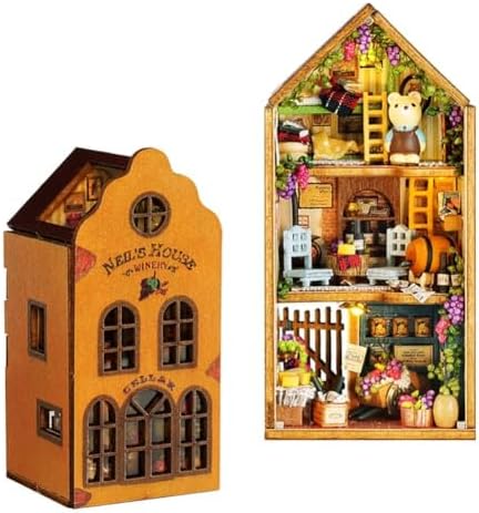 DIY Miniature Dollhouse Kit, Creative Wooden Doll House Craft Model with LED and Furniture for Christmas Birthday Gift (QH003) by TOPBSFARNY