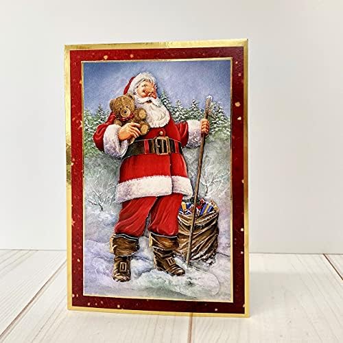 Katy Sue Christmas Selection Die-Cut Decoupage Pack. Contains 24 Pre-Cut Die Cut Decoupage Paper Sheets for Your Christmas Card Making Supplies. 3 Copies of 8 Different Christmas & Holiday Designs - Image 3