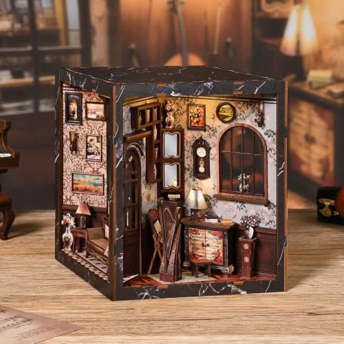 Book Nook for Adults - Four Sides Uniquely Styled Miniature House Kit - Image 6
