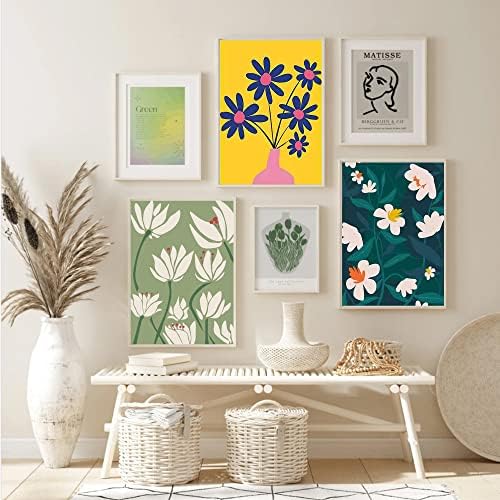 cupmod 6 Pack Paint by Numbers for Kids and Adults- DIY Acrylic Painting Kits on Canvas Without Frame, Simple Flower Oil Painting for Home Wall Decor 12x16inch - Image 4