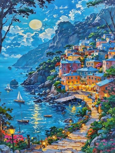 ZRIZQ Landscape Paint by Numbers Kit for Adults Beginner,16x20 by ZRIZQ