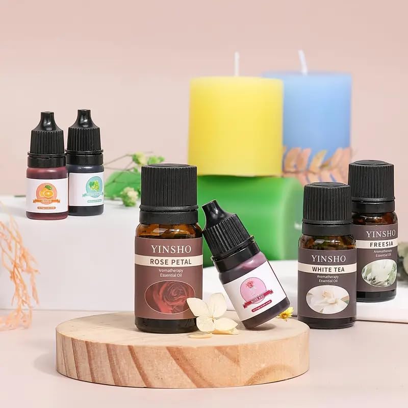 Candle Making Kit for Beginners, Soy Wax Candle Making Supplies with Natural Soy Wax, Essential Oils, Melting Pot, Candle Dye & Candle wicks ,Wick placing tube ,DIY Home Craft Gift for Adults & Women - Image 7