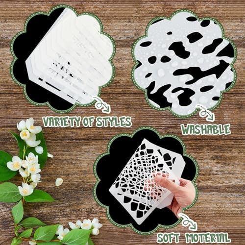 Marspark 20 Pcs Wildflower Stencils, Irregularity Style, 9.45 x 4.7 Inch - Image 3