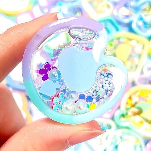 Alphabet Resin Shaker Molds Kawaii Keychain Charm Large and Small Set Pack of 107 Silicone Trays Seal Films Precision Tip Applicator Bottle Kit Bundle - Image 5