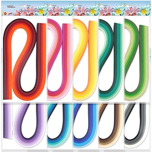 JUYA Multi-Color Quilling Strips Set 60 Colors 1200 Strips 5mm/0.20in - Image 2