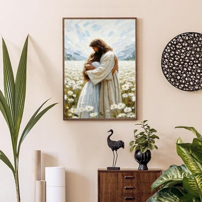 Jesus Paint by Numbers Kit for Adults Framed Canvas 12X16 in, Frameworkless - Image 3