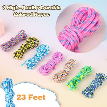 Ecoofor 633 PCS Beaded Keychain Making Kit, Acrylic Alphabet Letter Beads with Heart, Star & Flower Charms for DIY Jewelry, Bag Charm & Keychain Accessories Craft Supplies - Image 3
