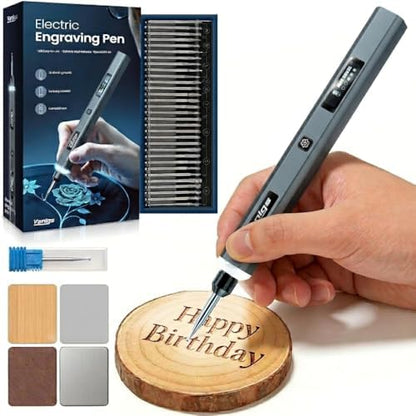 Vanlgs Engraving Pen for Metal Wood Glass Plastic Gift for Teens, Dark Gray by Vanlgs