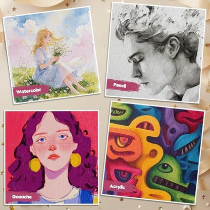KOVIEDE 20 Pack Foldable Blank Watercolor Cards with Envelopes 4" x 6" - Image 5