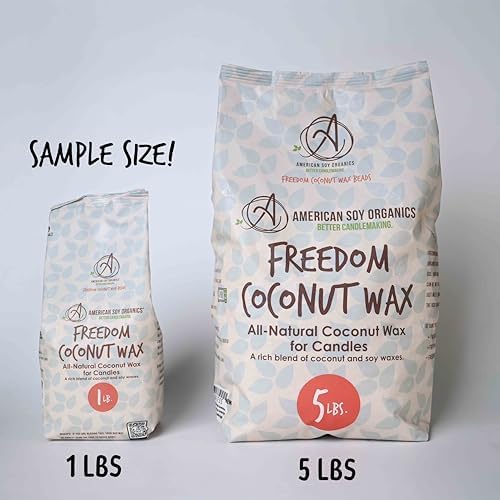 American Soy Organics Freedom Coconut Soy Wax Beads, Candle Wax, 1 lb - Image 4