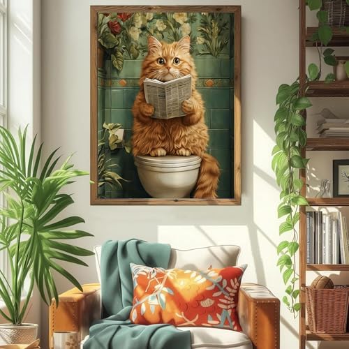 ICYANART Cat Paint by Numbers Kit for Adults Beginner Funny Number Painting - Image 2
