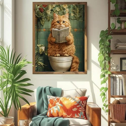 ICYANART Cat Paint by Numbers Kit for Adults Beginner Funny Number Painting - Image 2