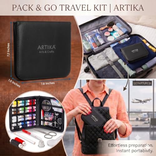 94-Piece Travel Sewing Kit for Adults & Kids, Small Needle & Thread Kit - Image 6