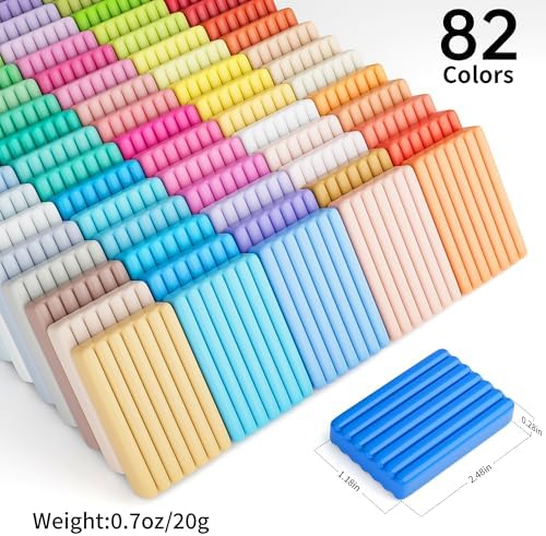 Aestd-ST Polymer Clay 82 Colors, Oven Bake Modeling Clay for Kids & Artists - Image 2