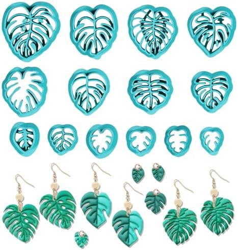 ORIGACH 14 Pcs Monstera Leaves Clay Cutters Set by ORIGACH