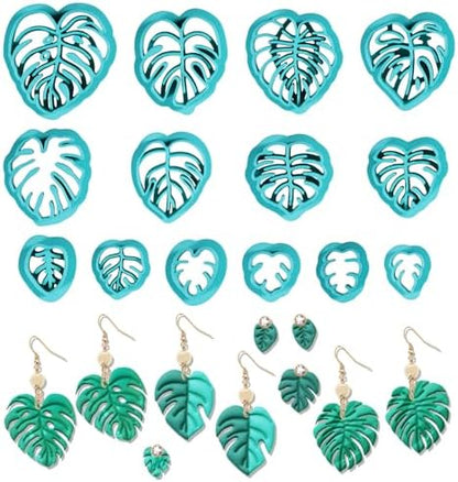 ORIGACH 14 Pcs Monstera Leaves Clay Cutters Set by ORIGACH