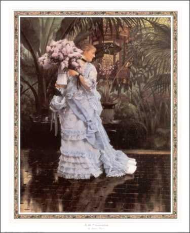 DSC Woman in The Conservatory - Artist is Jacques Joseph Tissot - Paper Tole 3D Decoupage Craft Kit Size 8x10 inches K51300 by DSC