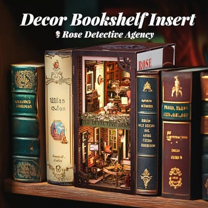 Cutefun Book Nook Kit, DIY Miniature Dollhouse Booknook for Adults - Image 3