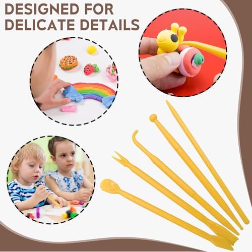 18 Pack Pottery Clay Tool Kit, Sculpting & Dotting Stylus Tools for Craft Modeling - Image 4