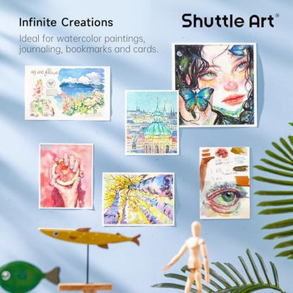 Shuttle Art Watercolor Paint Set, 48 Colors Watercolor Paint Pan Set with 3 Paint Brushes for Beginners, Artists, Kids & Adults for Painting, Journaling, Calligraphy Practice - Image 6