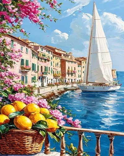 ZRIZQ Paint by Numbers Kit for Adults Beginner,Lemon Landscape,16x20 by ZRIZQ