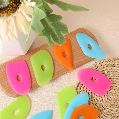 Sherr 12 Pcs Pottery Ribs Rubber Clay Tool, Charming Style, Bright Color - Image 4